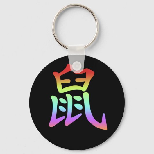 Chinees Zodiac - Rat Sleutelhanger (Voorkant)
