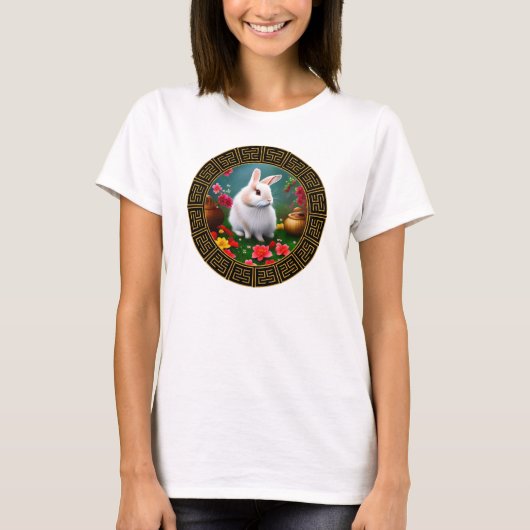 Chinees Zodiac Year of the Rabbit Woman's T-Shirt (Voorkant)