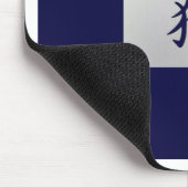 Chinees zodiakoestisch bord Monkey Blue Muismat (Hoek)