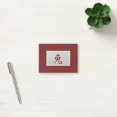 Chinees zodiakoestisch bord Rabbit red Post-it® Notes (Kantoor)