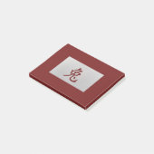 Chinees zodiakoestisch bord Rabbit red Post-it® Notes (Schuin)