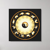 Chinees Zodiawiel Canvas Afdruk (Voorkant)