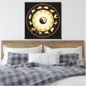Chinees Zodiawiel Canvas Afdruk (Insitu (Slaapkamer))