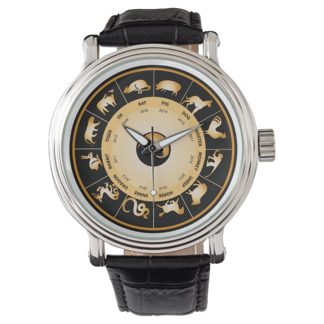 Chinees Zodiawiel Horloge (Voorkant)