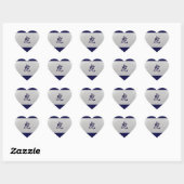Chinees zodiazoolbord Tiger blue Hart Sticker (Vel)