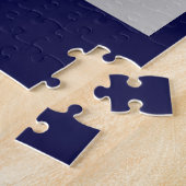 Chinees zodiazoolbord Tiger blue Legpuzzel (Zijkant)