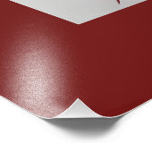 Chinees zodiumteken Dragon red Foto Afdruk (Hoek)