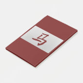 Chinees zodiumteken Paardenrood Post-it® Notes (Schuin)