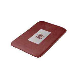 Chinees zodiumteken Pig red Badmat