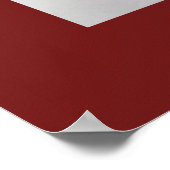 Chinees zodiumteken Rat red Poster (Hoek)