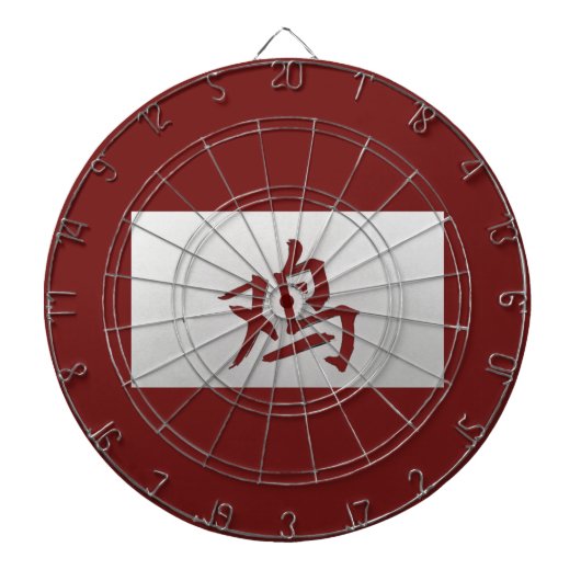 Chinees zodiumteken Rooster red Dartbord (Voorkant)