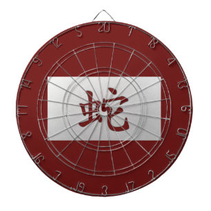 Chinees zodiumteken Snake red Dartbord