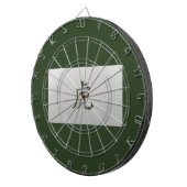Chinees zodiumteken Tiger green Dartbord (Voorkant Rechts)
