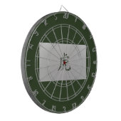 Chinees zodiumteken Tiger green Dartbord (Voorkant Links)