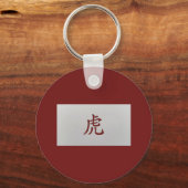 Chinees zodiumteken Tiger red Sleutelhanger (Voorkant)