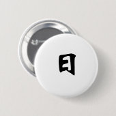 Chinees zonsymbool ronde button 5,7 cm (Voorkant /achterkant)