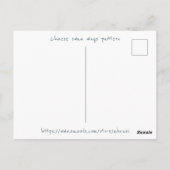 Chinees zwanenvleugelpatroon briefkaart (Achterkant)