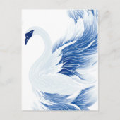 Chinees zwanenvleugelpatroon briefkaart (Voorkant)