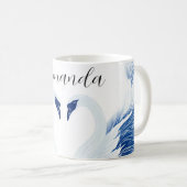 Chinees zwanenvleugelpatroon koffiemok (Voorkant rechts)