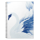 Chinees zwanenvleugelpatroon notitieboek (Voorkant)