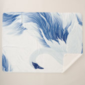 Chinees zwanenvleugelpatroon sherpa deken (Voorkant (horizontaal))