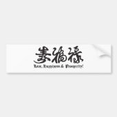 Chinees zwarte briefing! bumpersticker (Voorkant)