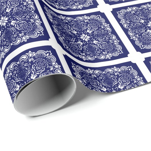 Chineesblauw Inpakpapier (Rol Hoek)