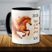 Chinese 2026 Year of the Fiery Horse Mug 2 Mok