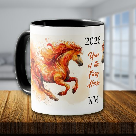 Chinese 2026 Year of the Fiery Horse Mug 2 Mok