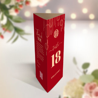 CHINESE 3 in 1 Tafelnummer, Menu & bedankt