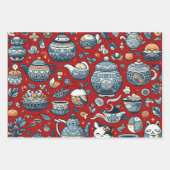 Chinese aardewerk kunst inpakpapier vel (Voorkant)