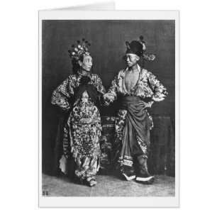 Chinese acteurs, c.1870 (foto)