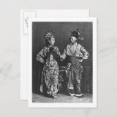 Chinese acteurs, c.1870 (foto) briefkaart (Voorkant / Achterkant)
