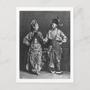 Chinese acteurs, c.1870 (foto) briefkaart