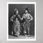 Chinese acteurs, c.1870 (foto) poster (Voorkant)