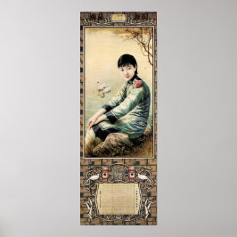 Chinese  agenda voor Vrouw Adverteren Poster