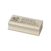 Chinese Ai Love Rode Kersenbloesem Retouradres Rubberstempel (Stempel)