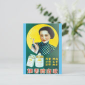  Chinese ambassade Sigaretten en Flapper Briefkaart (Staand voorkant)
