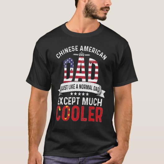 Chinese Amerikaanse vaders Dag Papa Land Chin T-shirt (Voorkant)