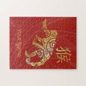 Chinese Apen-sterrenbeeld Horoscoop Sterrenbeeld T Legpuzzel (Horizontaal)