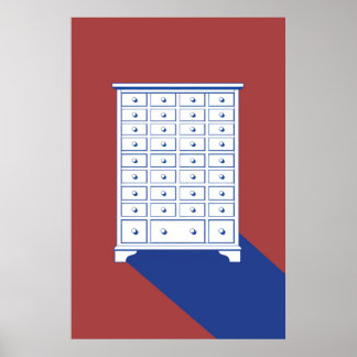 Chinese Apotheekkast Print