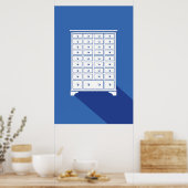 Chinese Apotheekkast Print (Keuken)