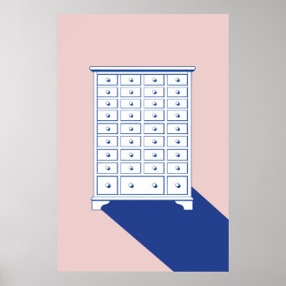 Chinese Apotheekkast Print