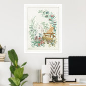 Chinese Arabesken van Jean-Baptiste Pillement Poster (Thuiskantoor)