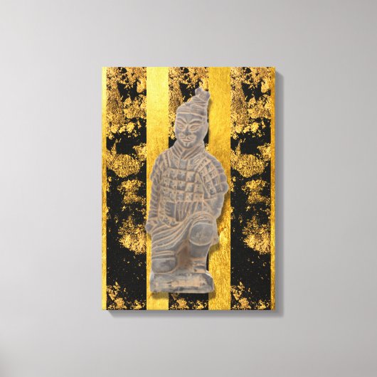 Chinese Asian Terracotta Warrior Canvas print (Voorkant)