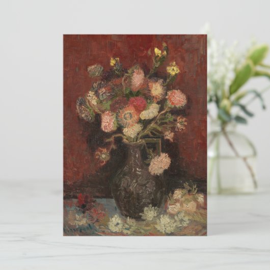 Chinese Asters en Gladiolen | Vincent van Gogh (Staand voorkant)