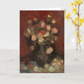 Chinese Asters en Gladiolen | Vincent van Gogh Kaart (Gele Bloem)