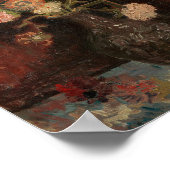 Chinese Asters en Gladiolen | Vincent van Gogh Poster (Hoek)