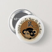 Chinese astrologie 2008 jaar van de ratten Buttonn Ronde Button 5,7 Cm (Voorkant /achterkant)