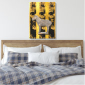 Chinese Aziatisch Terracotta Paard Canvas Print (Insitu (Slaapkamer))